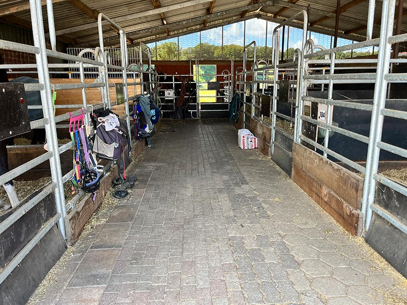 Freiluftstall Stallgasse